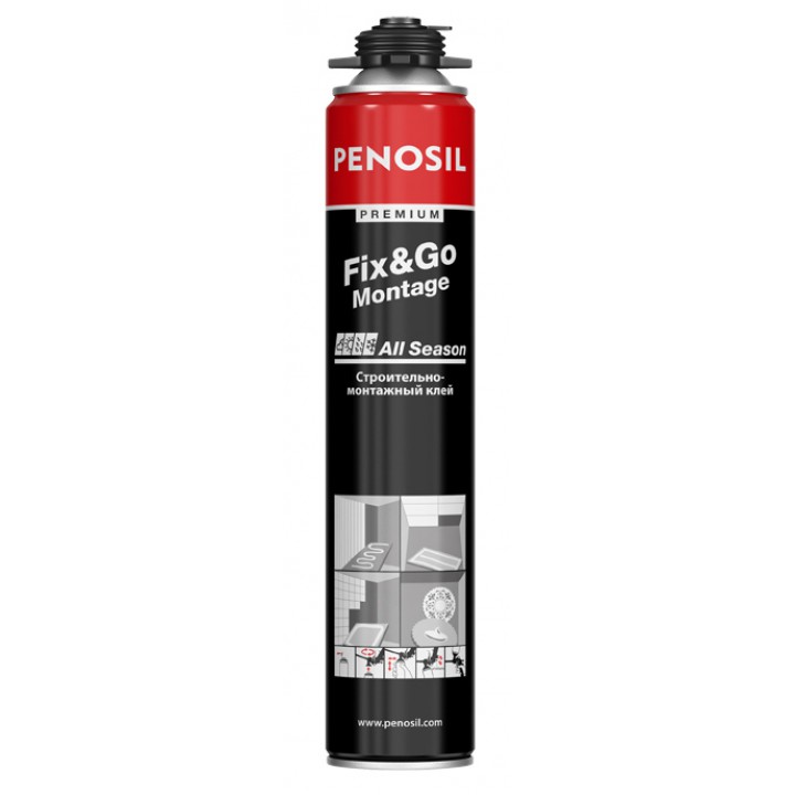 Аэрозольный монтажный клей Penosil Premium Fix&Go Montage, 750 ml