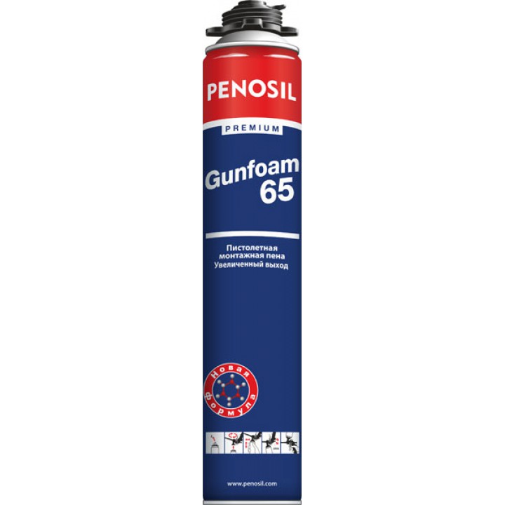 Пена монтажная Penosil Premium GunFoam 65 (лето), 870 мл