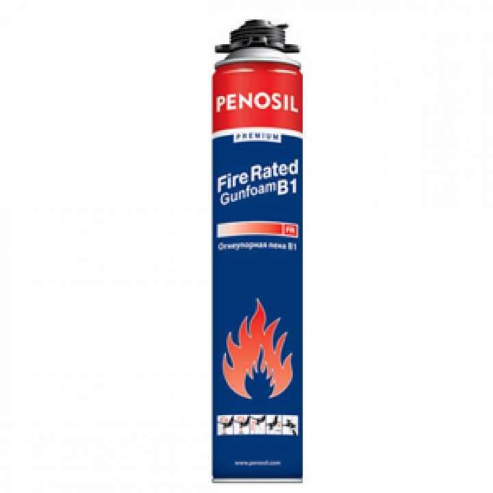 Пена монтажная Penosil Premium Fire Rated Gunfoam B1, огнеупорная, 750 мл